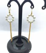Gold crystal earrings