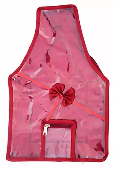 Atorakushon    Satin Blouse Cover Clothes Storage Bag Wardrobe Garments Organiser {maroon} pack of 2