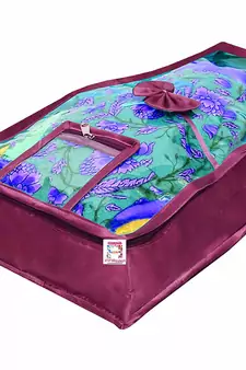 Atorakushon    Satin Blouse Cover Clothes Storage Bag Wardrobe Garments Organiser  {Purple} pack of 6