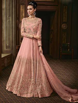 Light Pink Wedding Wear Anarkali Suit  1