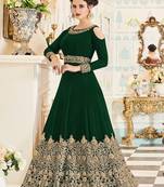 Green Wedding Wear Designer Anarkali Suit 
