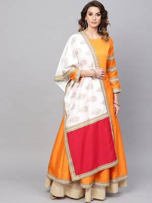 Red plain polyester salwar 1