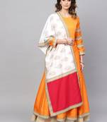 Red plain polyester salwar
