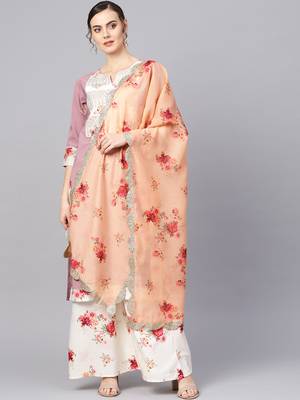 Wine digital print crepe salwar 1