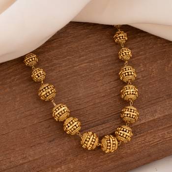 Antique balls necklace one gram gold 1