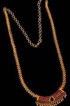 Gold necklaces