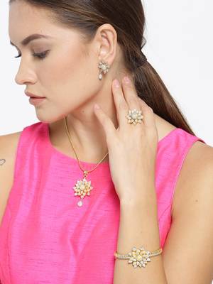 Stylish latest design combo of necklace set 2