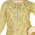 Gold Embroidred Chanderi Sharara Suit Top And Botton With Zari Check Dupatta For Girls Kids