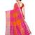 Orange Woven Linen Saree With Unstitched Blouse