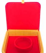 atorakushon   Mini Bangle Bracelet Box Travel Gift Box Jewelry Case Wedding Gift, Vanity Box pack of 1 (Beige, Red)