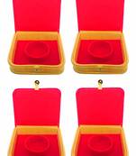 atorakushon   Mini Bangle Bracelet Box Travel Gift Box Jewelry Case Wedding Gift, Vanity Box pack of 4 (Beige, Red)