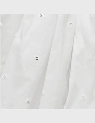 White Cambric Embroidered Patiala Salwar For Women's 5