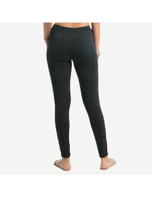 Grey Cotton Slim Fit Embroidered Cigarette Trousers For Women's 3
