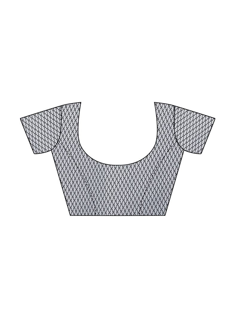 Black Printed Georgette Sarees With Unstitched Blouse