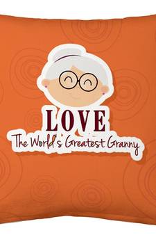 Worlds Greatest Granny Printed Cushion For Grandma 926