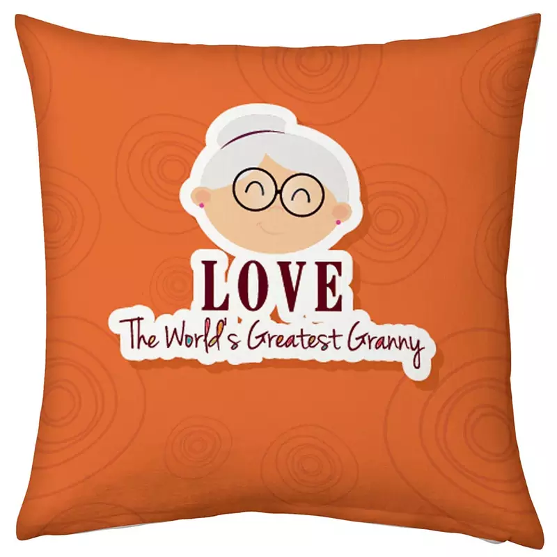 Worlds Greatest Granny Printed Cushion For Grandma 926