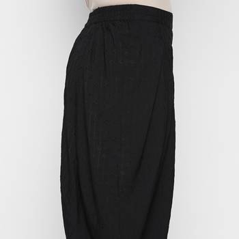Black American Crepe Fabric Loose Fit Embroidered Dhotipant For Women's 4