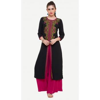 Rayon Pink Rayon Fabric Loose Fit Solid Palazzos For Women's 4