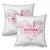 Heart Shape Word Printed Cushions Pair For Mother 9202
