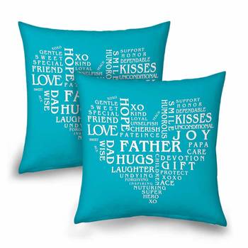 Heartshape Word Collection Cushion Pair To Father 9242 1