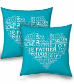 Heartshape Word Collection Cushion Pair To Father 9242