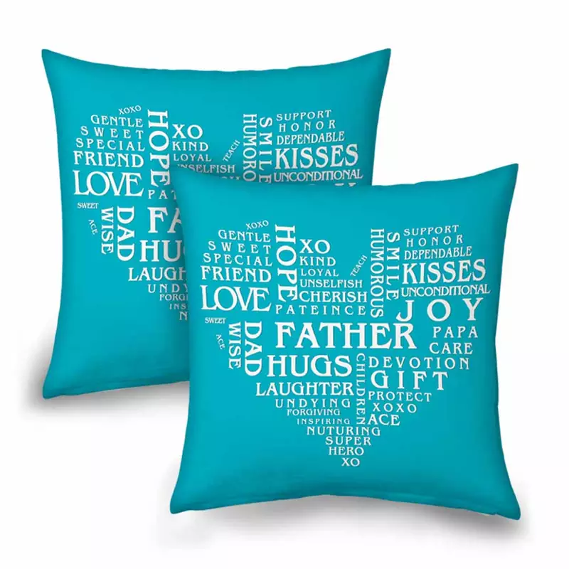 Heartshape Word Collection Cushion Pair To Father 9242