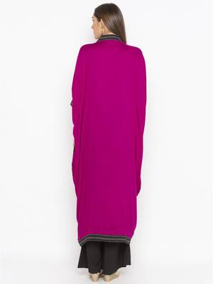 Pink Embroidered Cotton Party Wear Kurti 4