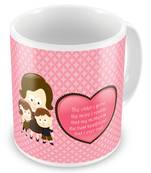 Mother Is The Best Friend Printed Cute Coffee Mug