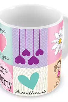 Love You Mother Print Quotation Design Coffee Mug