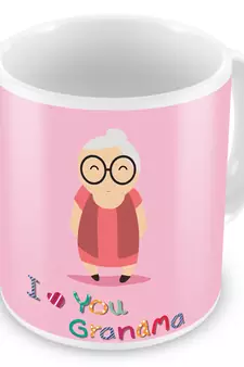 I Love You Grandma Print Fancy Designer Coffee Mug