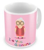 I Love You Grandma Print Fancy Designer Coffee Mug