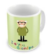 I Love You Grandpa Print Fancy Designer Coffee Mug