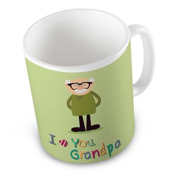 I Love You Grandpa Print Fancy Designer Coffee Mug 3