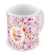 Best Mom Ever Printed Quote Delightful Coffee Mug