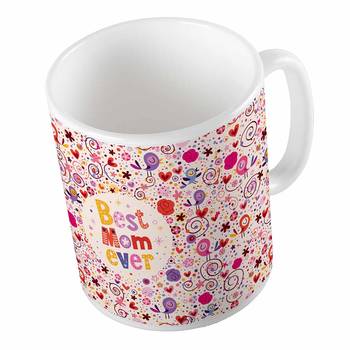 Best Mom Ever Printed Quote Delightful Coffee Mug 3