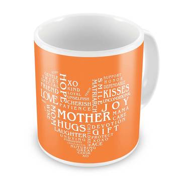 Heart Shape Words Collection Coffee Mug For Mother 1