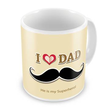 I Love Dad Printed Quotation Delightful Coffee Mug 1