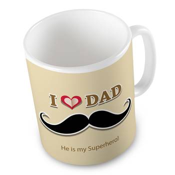 I Love Dad Printed Quotation Delightful Coffee Mug 3