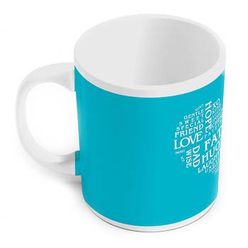 Heart Shape Words Collection Coffee Mug For Father 4