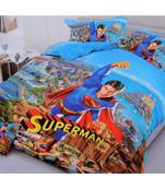 superman old solid polyester Double bed sheets