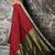 Maroon Pure Linen Saree With All Over Weaving With Zari Border & Pallu