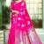 Dark Gajari Paper Silk Zari Work Traditional Saree