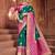Rama Green Crystal Silk Border Work Traditional Saree