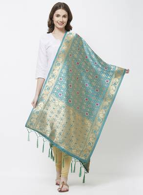 Rama Banarasi Silk Dupatta for woman 1