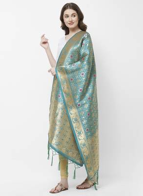 Rama Banarasi Silk Dupatta for woman 2