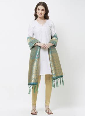 Rama Banarasi Silk Dupatta for woman 4