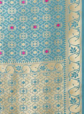Rama Banarasi Silk Dupatta for woman 5