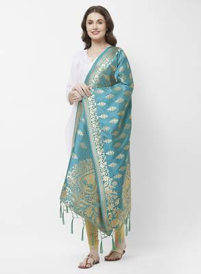 Rama Banarasi Silk Dupatta for woman 2