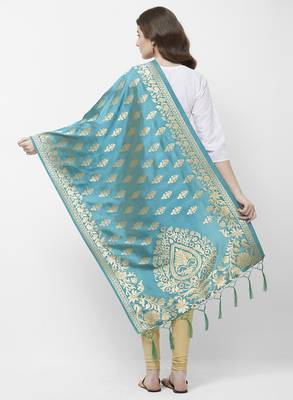 Rama Banarasi Silk Dupatta for woman 3