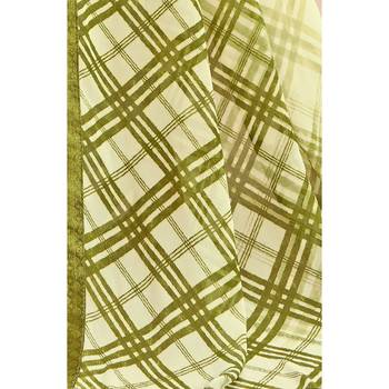 Green printed georgette saree with blouse 3
